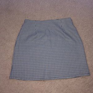 Nasty Gal Houndstooth printed Aline mini skirt